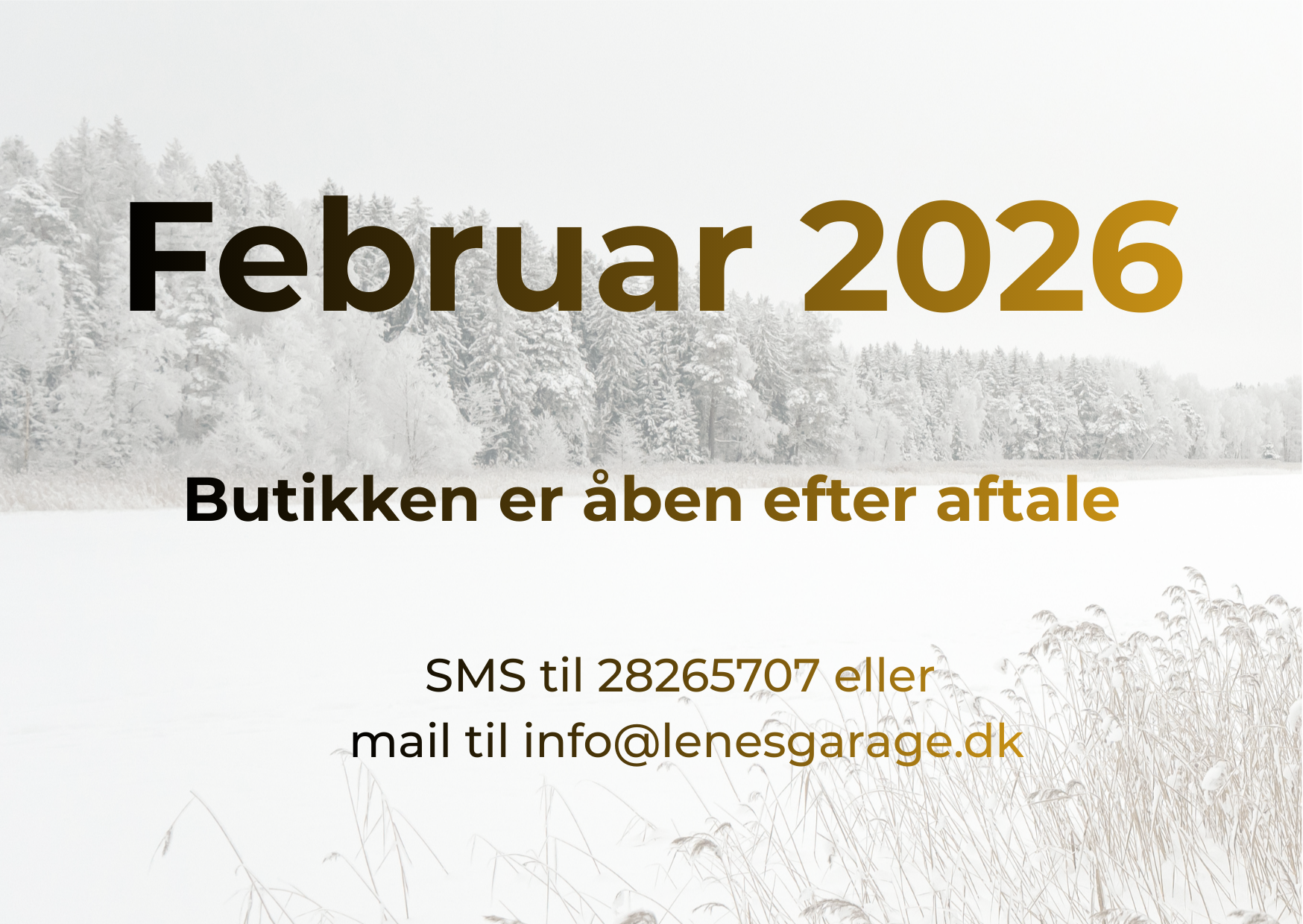 Februar &aring;bningstider