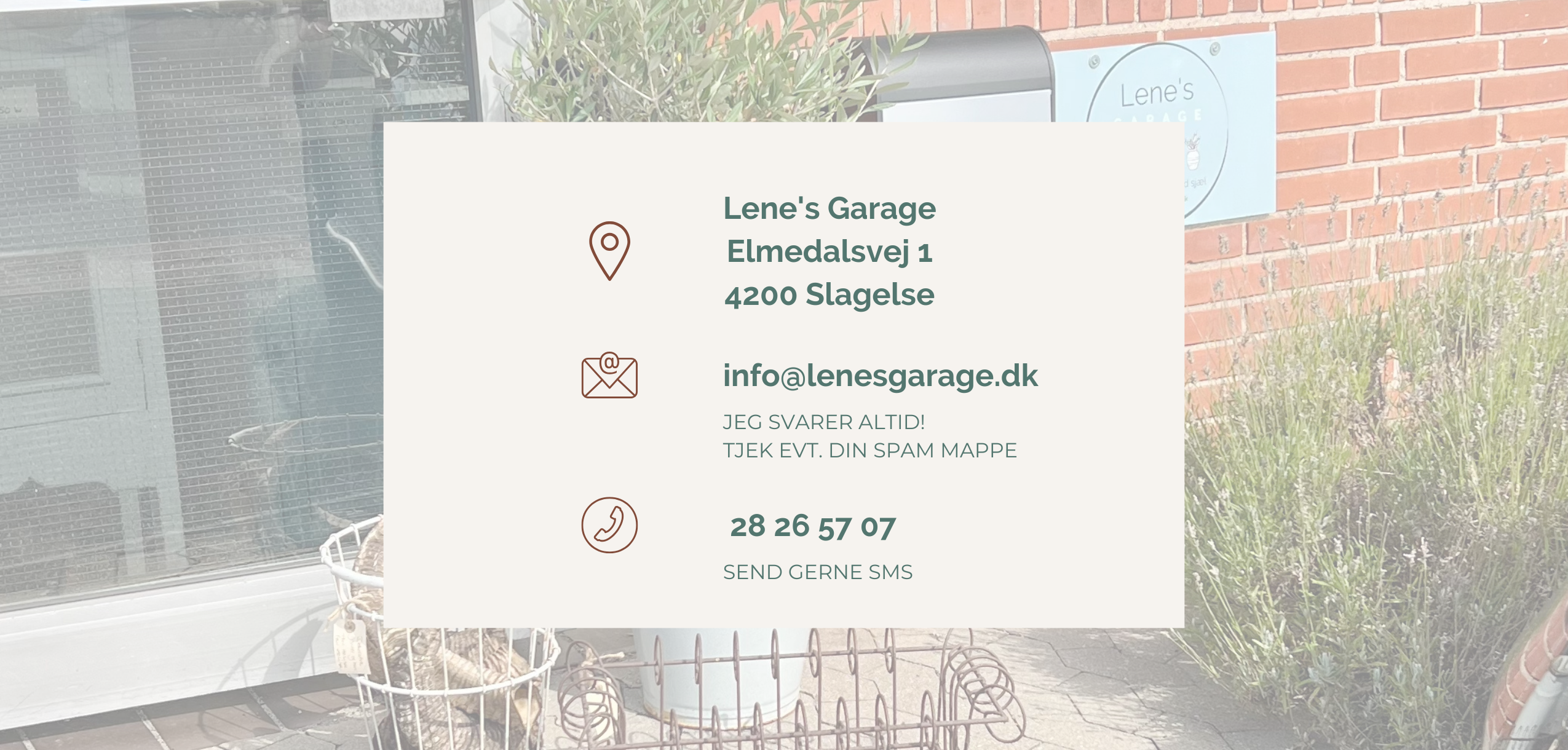 KONTAKT INFORMATION FOR LENES GARAGE