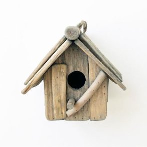 Fuglehus med låge - lille 