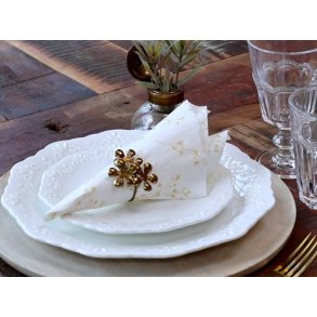 Servietter - honningfarvede blomster