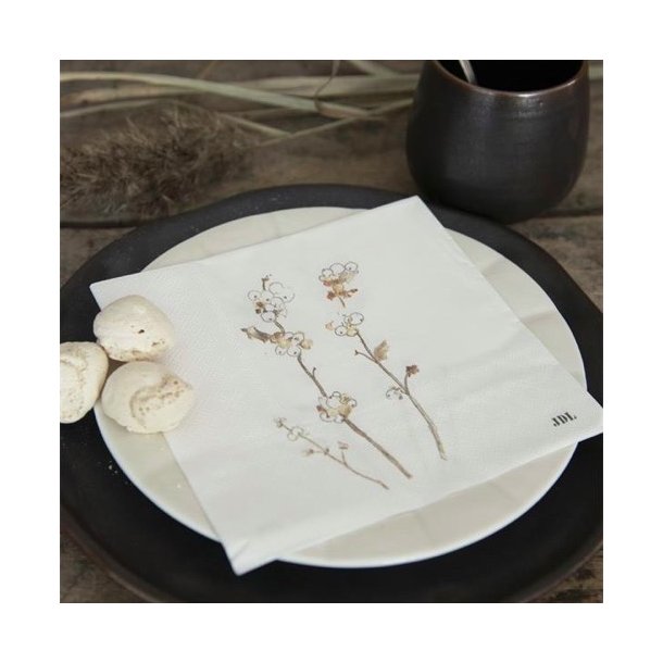 Servietter - 20 stk, 3-lags - Snebr