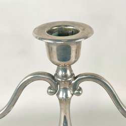 Trearmet lysestage - slv