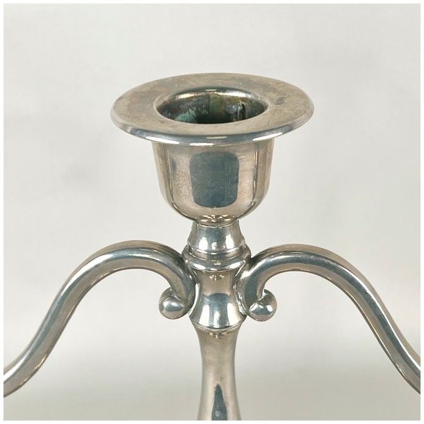 Trearmet lysestage - slv