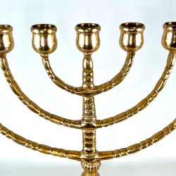 Kirkestage (Menorah) - 7-armet lysestage (Nr.4)