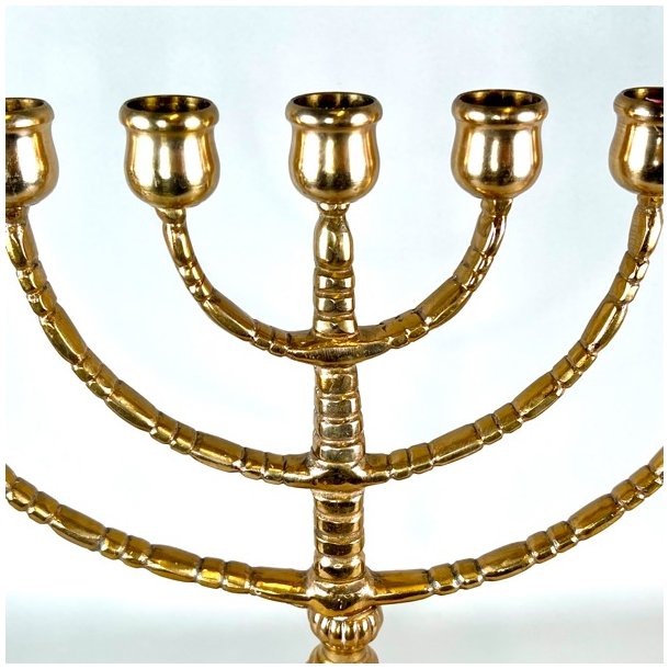 Kirkestage (Menorah) - 7-armet lysestage (Nr.4)