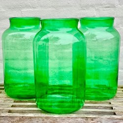 Glasvaser i genbrugsglas 