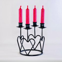 Adventsstage - med hjerter, lille