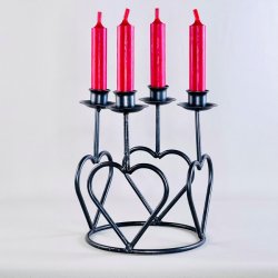 Adventsstage - med hjerter, stor