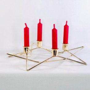 Adventsstage - messing stjerne