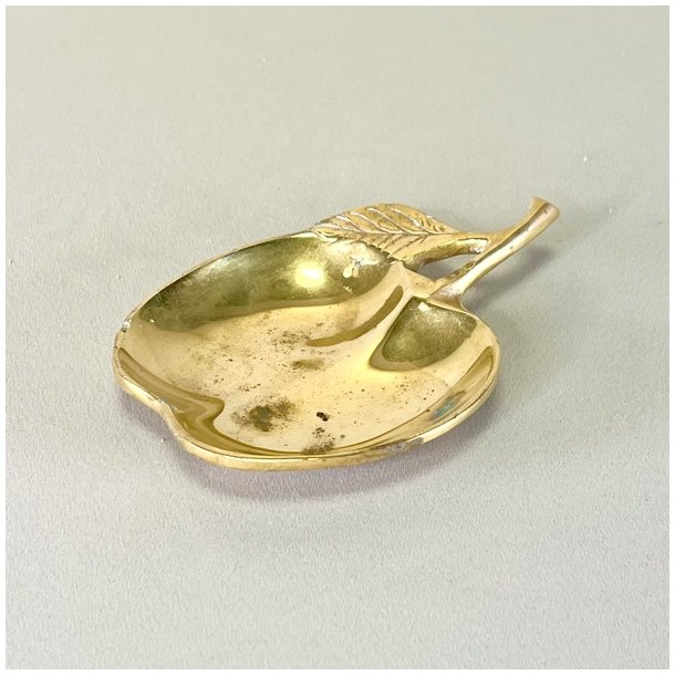 Vintage bleformet messingskl