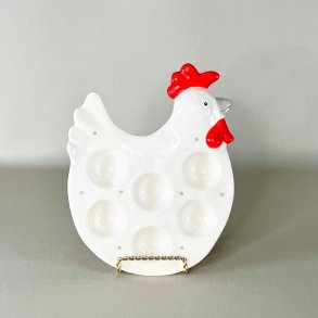 ggefad - fransk, hvid porceln til 6 g 