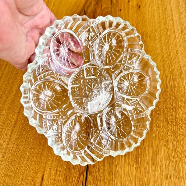 ggefad - vintage i presset glas 