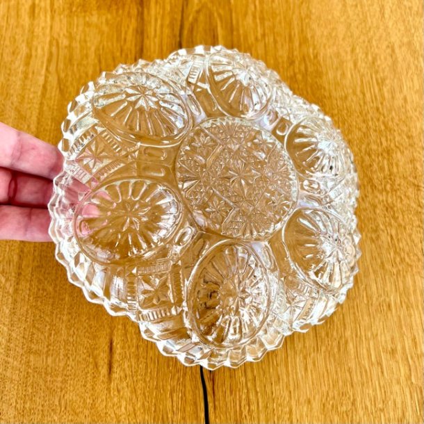 ggefad - vintage i presset glas 