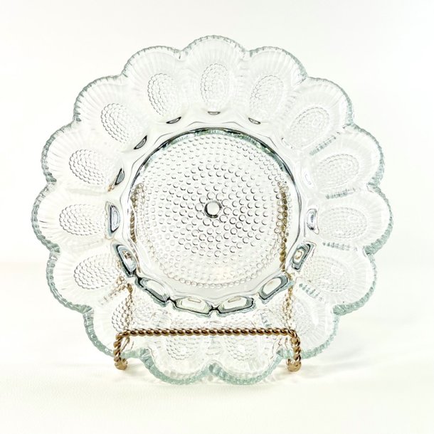 �ggefad - Vintage, Indiana Glass Hobnail, klart til 15 �g 