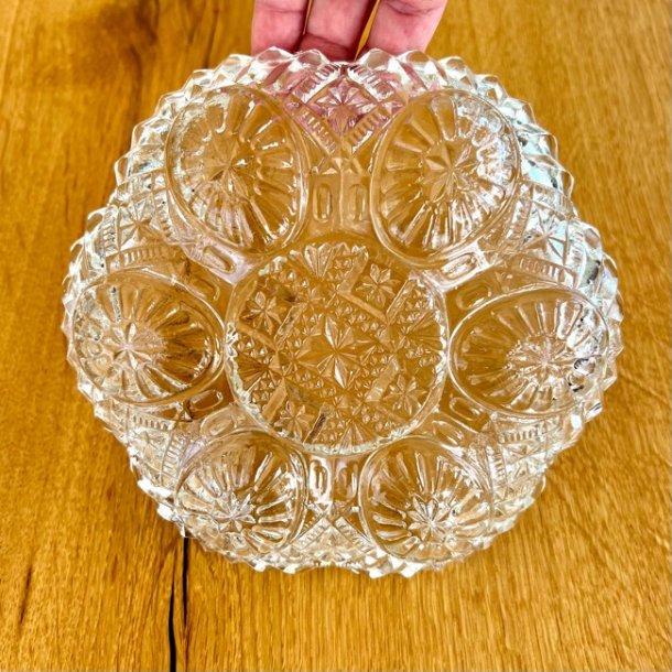 ggefad - vintage i presset glas 