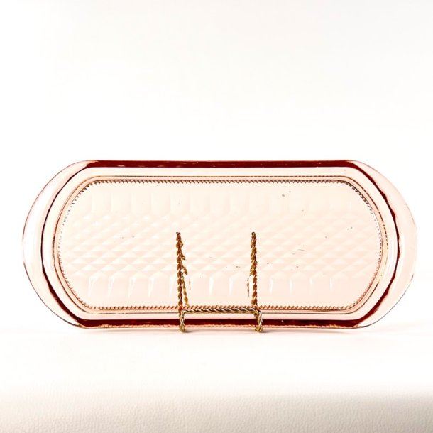 Rouladefad - harlekins, lyserdt glas