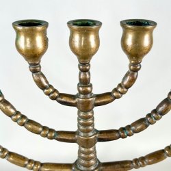 Kirkestage (Menorah) - 7-armet lysestage (Nr.7)
