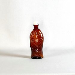 Flaske - fisk med korkprop, vintage 