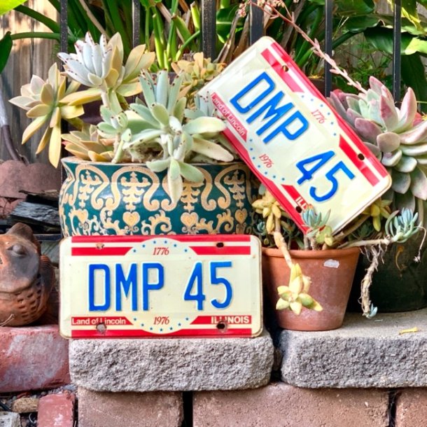 Gammel nummerplade