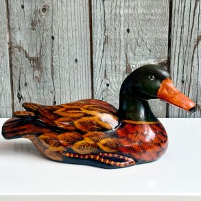 Andefigur - stor, brunlig