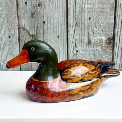 Andefigur - stor, brunlig