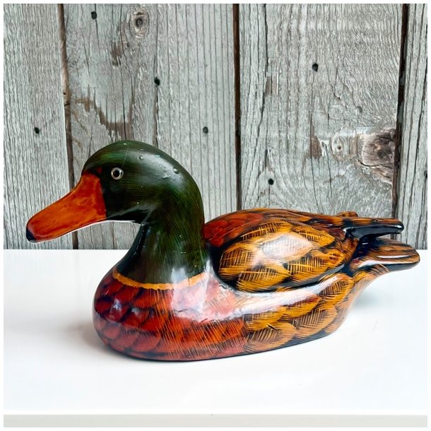 Andefigur - stor, brunlig