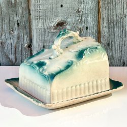 Osteklokke p fad - vintage, fransk