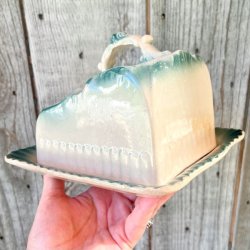 Osteklokke p fad - vintage, fransk