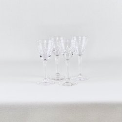 Snapseglas - krydsmnster (8 stk) 