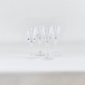 Snapseglas - krydsmnster (8 stk) 