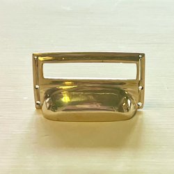 Etiketholder med greb - messing