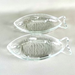 Fisketallerken - klart glas 