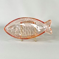 Fisketallerken - fransk, lyserd 