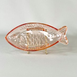 Fisketallerken - fransk, lyserd 