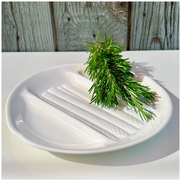 Aspargesfad - fransk, lille, hvidt