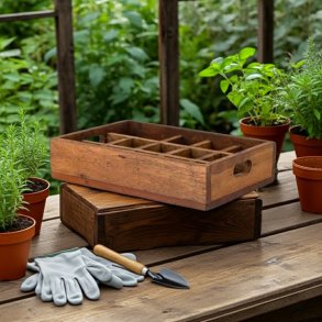 Bakke med rum i genanvendt tr 