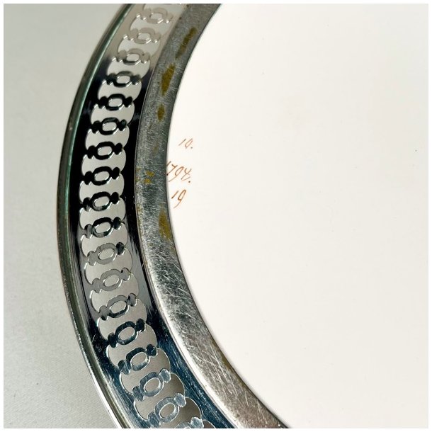 Bakke - vintage, porceln m/blomster