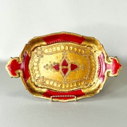 Lille bakke - italiensk, dekoreret tr 