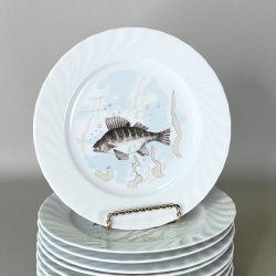 Fisketallerken med blondekant - Seltmann Weiden