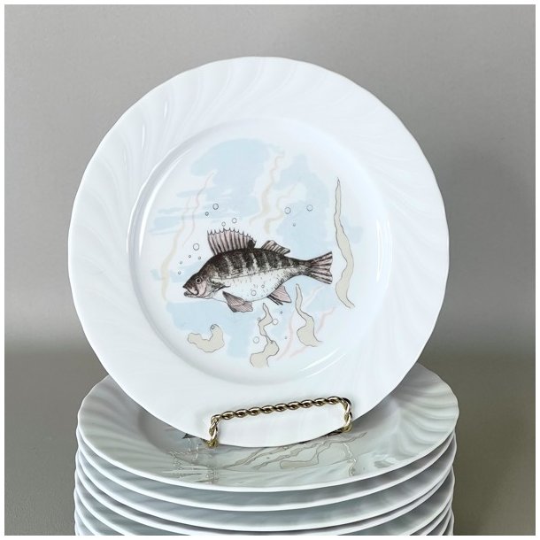 Fisketallerken med blondekant - Seltmann Weiden