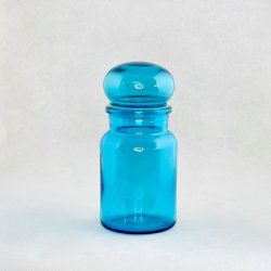 Apotekerglas - belgiske, turkis 