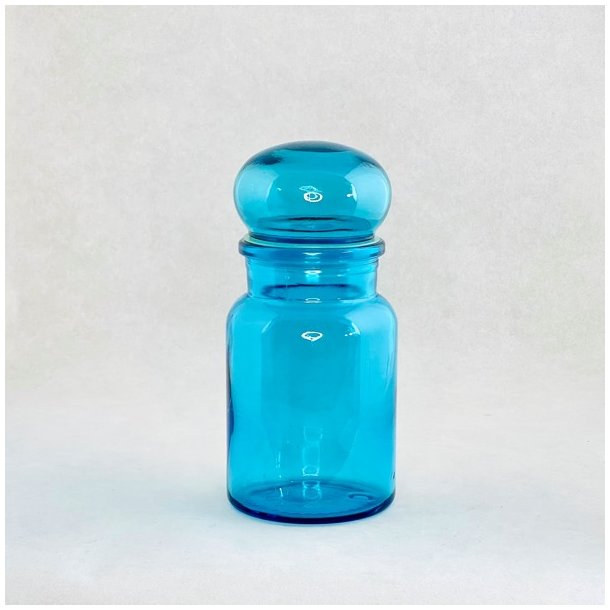 Apotekerglas - belgiske, turkis 