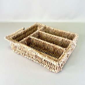 Bestikkurv i flet med hndtag