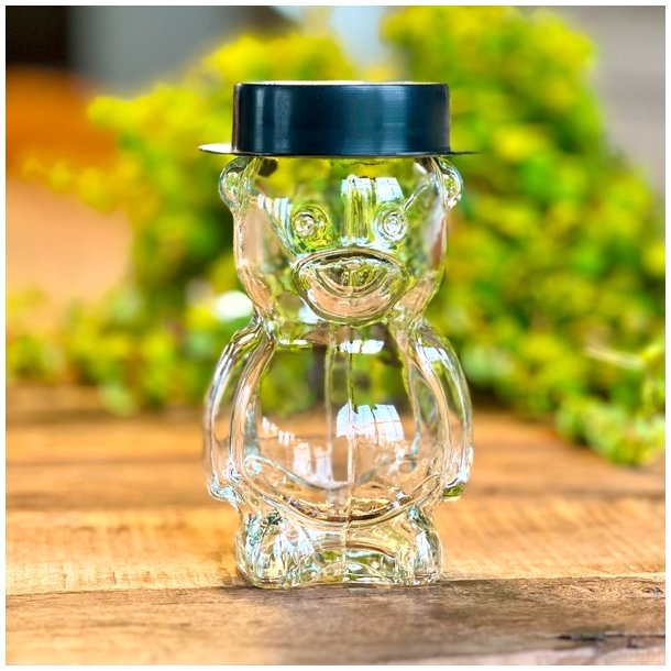 Honning glas med lg - bjrn med hat