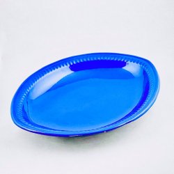 Fad - ovalt blt keramikfad