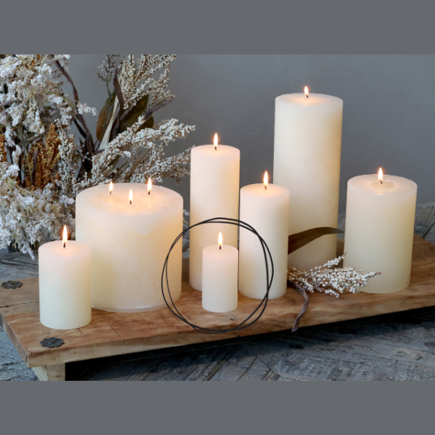 Bloklys Macon - creme, 16 t, 5 x H8 cm