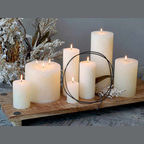 Bloklys Macon - creme, 60 t, 7 x H15 cm