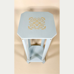 Blomsterbord - opsats lysebl - SOLGT