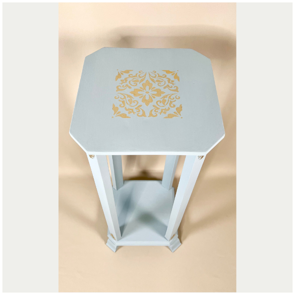 Blomsterbord - opsats lysebl - SOLGT