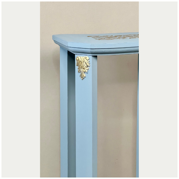 Blomsterbord - opsats lysebl - SOLGT